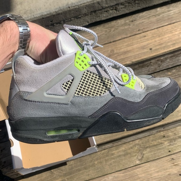 Air Jordan 4 Retro “Neon 95”. Size 12. - Picture 2 of 10